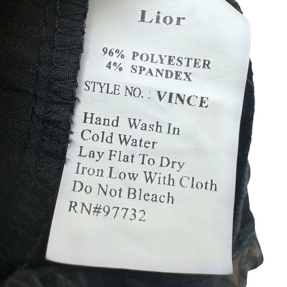 LIOR Paris Jacket Size Large Womens Modern Artsy Black Tan Geo Print - Picture 12 of 12